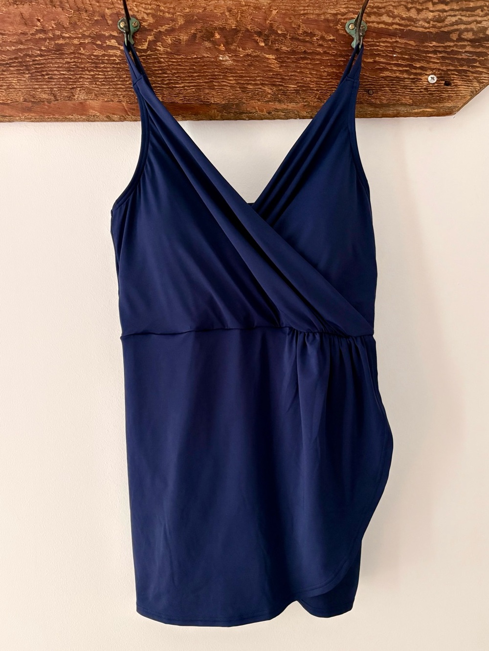 Lands' End—Navy Skirted One-Piece Swimsuit (Large, Size 14/16) NWT